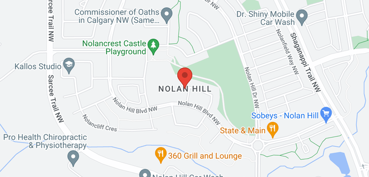 map of 8 NOLAN HILL HT NW